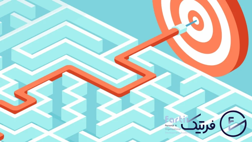 رسیدن به هدف بعد از عبور از مارپیچ ماز